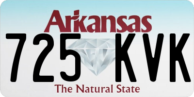 AR license plate 725KVK