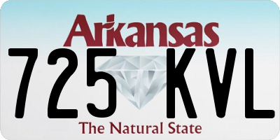 AR license plate 725KVL