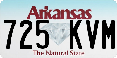 AR license plate 725KVM