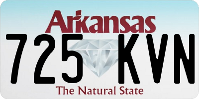 AR license plate 725KVN