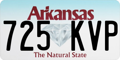 AR license plate 725KVP