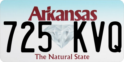 AR license plate 725KVQ