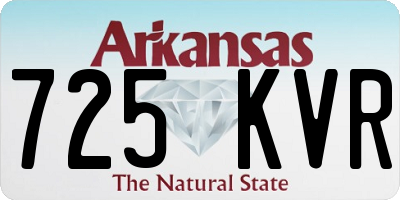 AR license plate 725KVR