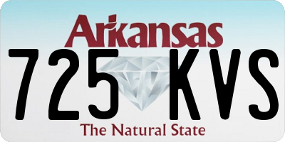AR license plate 725KVS