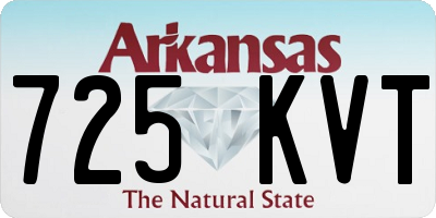 AR license plate 725KVT