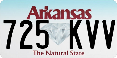AR license plate 725KVV