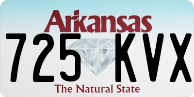 AR license plate 725KVX
