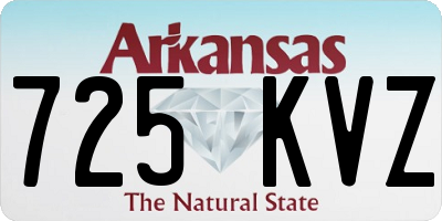 AR license plate 725KVZ
