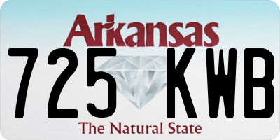 AR license plate 725KWB