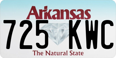AR license plate 725KWC