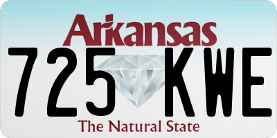 AR license plate 725KWE