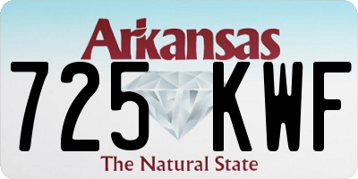 AR license plate 725KWF