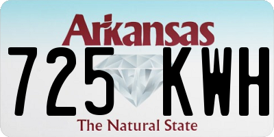 AR license plate 725KWH