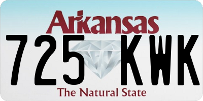 AR license plate 725KWK