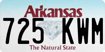 AR license plate 725KWM