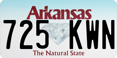 AR license plate 725KWN