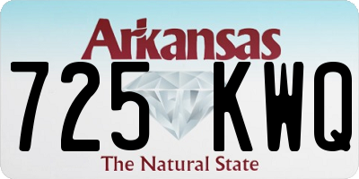 AR license plate 725KWQ