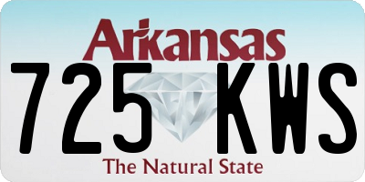 AR license plate 725KWS
