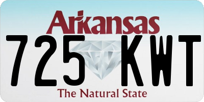 AR license plate 725KWT