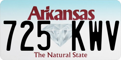 AR license plate 725KWV