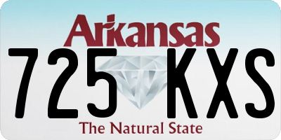 AR license plate 725KXS