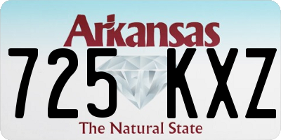 AR license plate 725KXZ