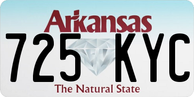 AR license plate 725KYC