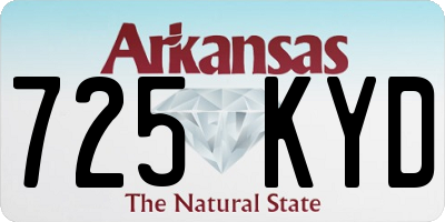 AR license plate 725KYD