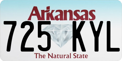 AR license plate 725KYL