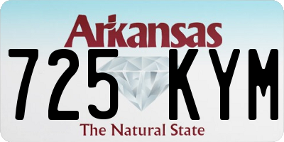 AR license plate 725KYM