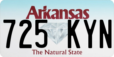 AR license plate 725KYN