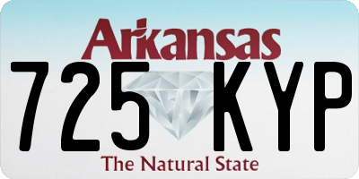 AR license plate 725KYP
