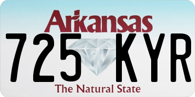 AR license plate 725KYR