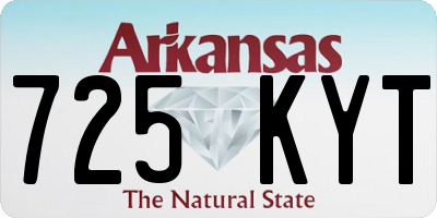 AR license plate 725KYT
