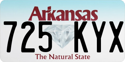 AR license plate 725KYX