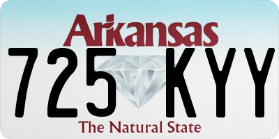 AR license plate 725KYY