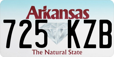 AR license plate 725KZB