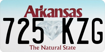 AR license plate 725KZG