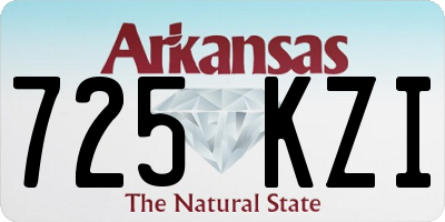 AR license plate 725KZI