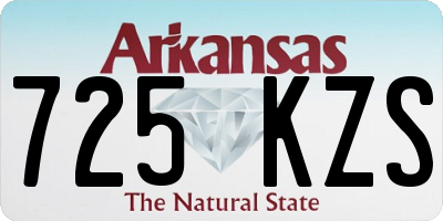 AR license plate 725KZS