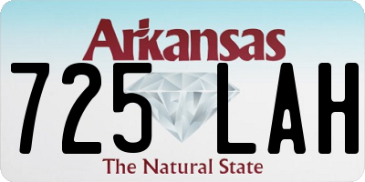 AR license plate 725LAH