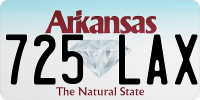 AR license plate 725LAX