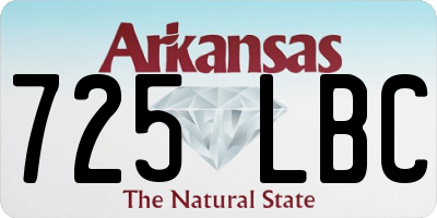 AR license plate 725LBC