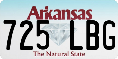 AR license plate 725LBG