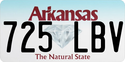AR license plate 725LBV