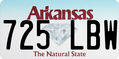 AR license plate 725LBW