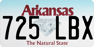 AR license plate 725LBX