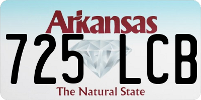 AR license plate 725LCB