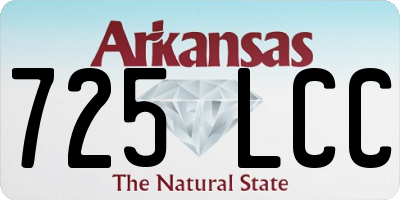 AR license plate 725LCC