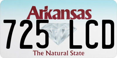 AR license plate 725LCD
